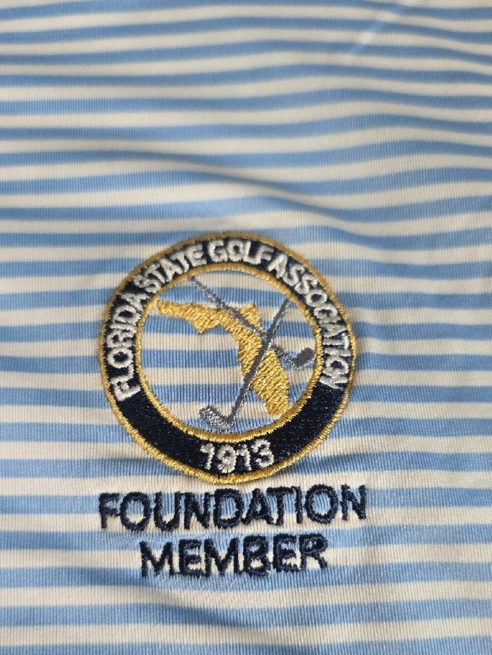 FootJoy Men’s Striped Golf Polos Lot of 2 Florida State Golf Assoc Size L
